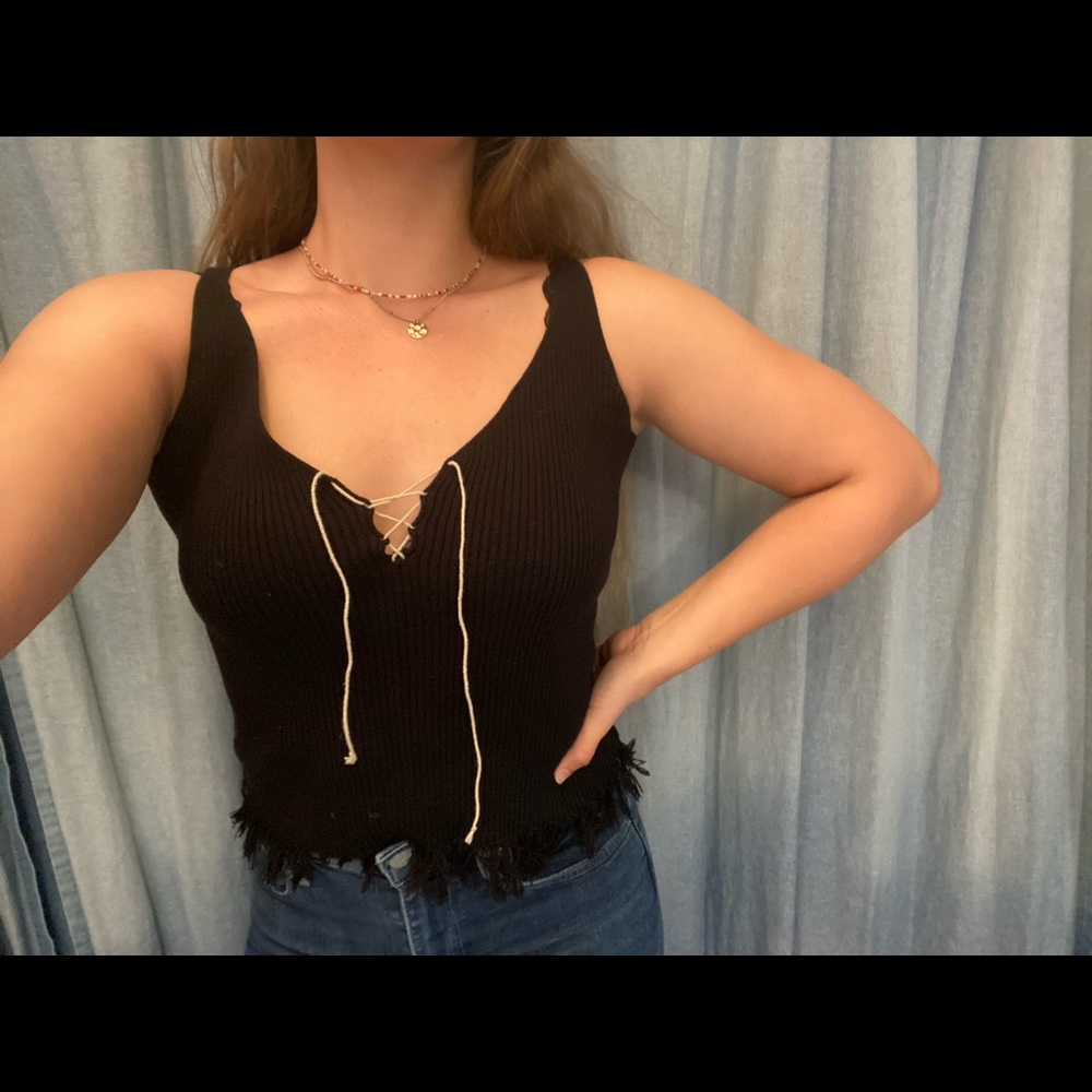 Fringe Tie Tank